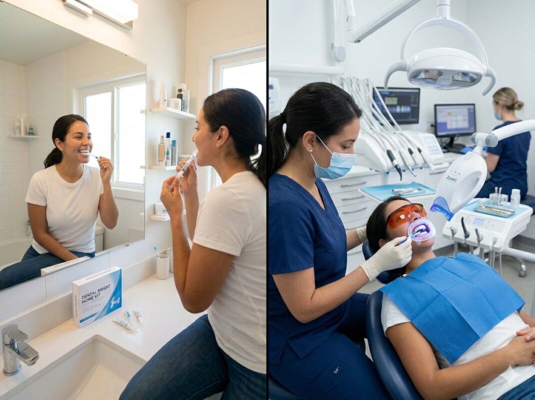 que compensa mas blanqueamiento en clinica o blanqueamiento en casa | blanqueamiento dental precio