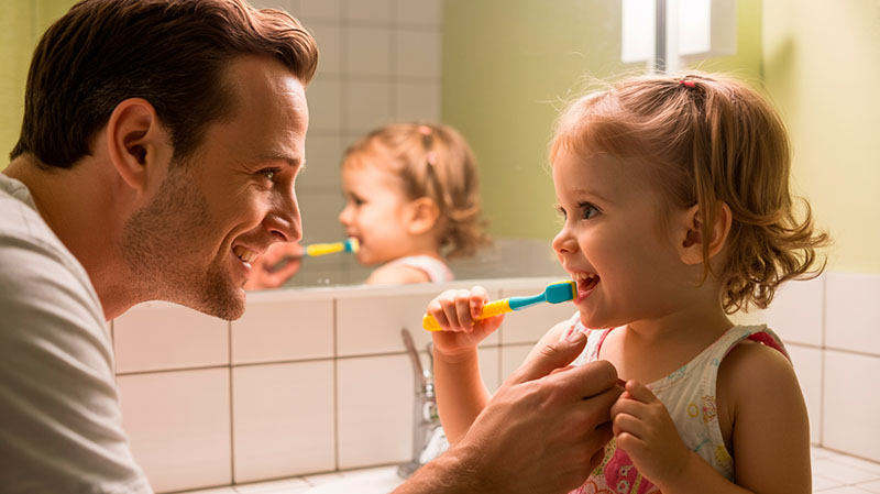 beneficios de enseñar buenos hábitos a nuestros hijos en relacion a su salud dental
