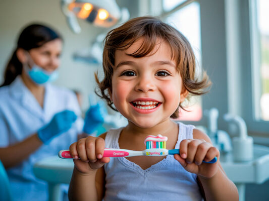 el cepillo de dientes para niños