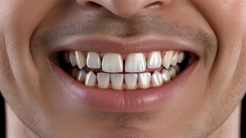 diastema por desproporción de tamaño entre maxilar y dientes