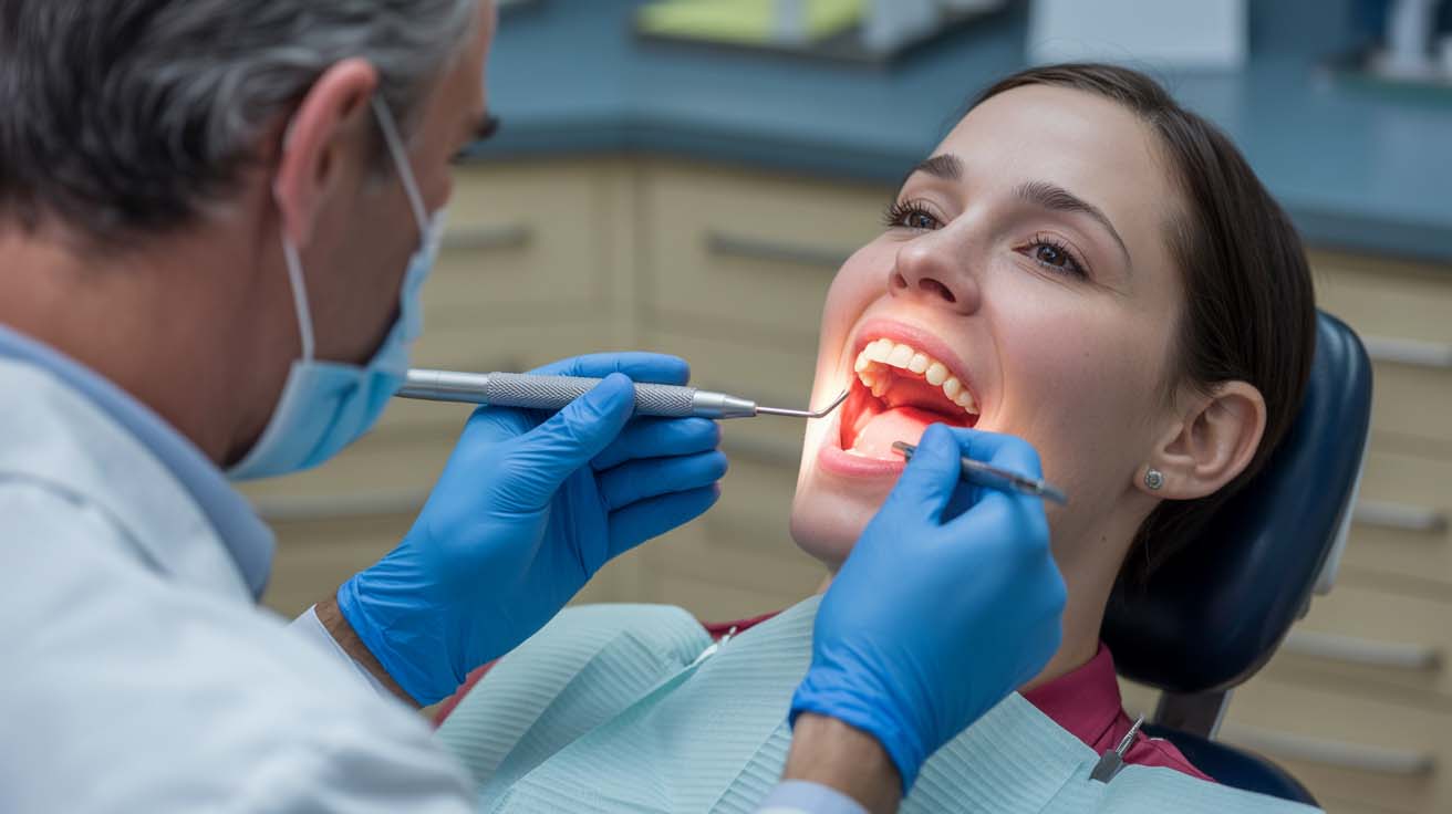 Examen clinico y evaluacion con sonda periodontal | periodontitis tratamiento